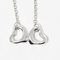 Tiffany & Co. Open Heart Earrings Drop 925 Silver Diamond Approx. 1.54G, Set of 2 5