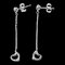 Tiffany & Co. Open Heart Earrings Drop 925 Silver Diamond Approx. 1.54G, Set of 2, Image 1