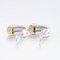 Tiffany & Co. Grooved Earrings Silver 925 K18 Yg Yellow Gold Approx. 7.47G, Set of 2 4