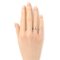 TIFFANY&Co. K18WG White Gold Atlas Pierced 4P Diamond Ring Size 13.5 3.4g Women's 2