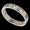 TIFFANY&Co. K18WG White Gold Atlas Pierced 4P Diamond Ring Size 13.5 3.4g Women's 1