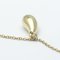 TIFFANY Teardrop Yellow Gold [18K] No Stone Hommes, Femmes Mode Pendentif Collier [Or] 7