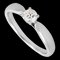 TIFFANY&Co Harmony Diamond 0.18ct[F/VVS2/3EX] Solitär Ring Pt950 #6.5 1