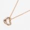 TIFFANY&Co. Open Heart 7mm Necklace K18 PG Pink Gold Approx. 1.55g I112223147 3