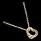 TIFFANY&Co. Open Heart 7mm Necklace K18 YG Yellow Gold Approx. 1.69g I112223144 1