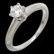 TIFFANY Pt950 0.20ct diamante anello da donna platino n. 5.5, Immagine 1