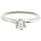 TIFFANY Pt950 0.20ct diamante anello da donna platino n. 5.5, Immagine 5