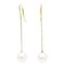 Tiffany By The Yard Drop Pearl Earrings Freshwater Pearl Yellow Gold Bf561910, Set of 2, Image 2