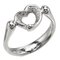 Ring mit offenem Herz aus Platin & Diamant von Tiffany & Co. 1