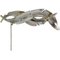 TIFFANY Silver 925 18K W Feather Brooch Yellow Gold, Image 3