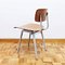 Silla Revolt vintage de metal y madera de Friso Kramer para Ahrend de Cirkel, Imagen 2