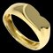 TIFFANY~ Full Heart Ring K18 Yellow Gold Women's &Co. 1