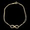 TIFFANY&Co. Bracelet Double Chain Infinity K18YG AU750 Gold Accessories Jewelry Luxury 1