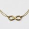 TIFFANY&Co. Bracelet Double Chain Infinity K18YG AU750 Gold Accessories Jewelry Luxury 2