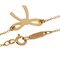 TIFFANY Bow Ribbon Necklace K18 Pink Gold Women's &Co. 3
