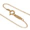TIFFANY Bow Ribbon Necklace K18 Pink Gold Women's &Co. 4
