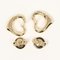 Tiffany&Co. Open Heart Earrings K18 Yg Yellow Gold Approx. 2.5G I112223158, Set of 2 5