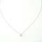 TIFFANY Pendant Necklace Bezel Set Pt.950 Diamond 41cm A-152809 3