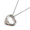 Platin Halskette mit offenem Herz und Diamanten von Tiffany & Co. 1
