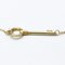 Collier clé ovale TIFFANY en or jaune [18K] sans pierre hommes, femmes collier pendentif mode [or] 7