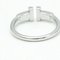 TIFFANY T Wire Ring White Gold [18K] Fashion No Stone Band Ring Silver 4