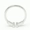 TIFFANY T Wire Ring Weißgold [18K] Fashion No Stone Band Ring Silber 2