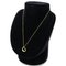 TIFFANY&Co. K18YG Yellow Gold Open Heart 5PD Necklace Diamond 4.0g 40cm Women's 2