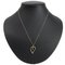 TIFFANY&Co. Leaf Heart Necklace K18 Yellow Gold x Diamond Approx. 4.0g Women's I222323008 2