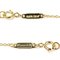 TIFFANY&Co. K18YG Yellow Gold T Smile Mini Necklace 62617640 2.2g 41-46cm Women's 5