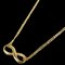 TIFFANY&Co. K18YG Yellow Gold Infinity Necklace 4.5g 40cm Women's, Image 1