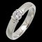 TIFFANY Pt950 0.20ct Diamond Dots Solitaire Ladies Rings & Platinum, Image 1