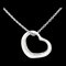 TIFFANY & Co. collier pendentif coeur ouvert platine diamant 41 cm 01-B124836 1