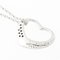 TIFFANY & Co. collier pendentif coeur ouvert platine diamant 41 cm 01-B124836 5