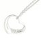 TIFFANY & Co. collar con colgante corazón abierto platino diamante 41 cm 01-B124836, Imagen 4