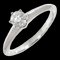 TIFFANY&CO. Solitaire Diamond 0.29ct I/VVS2/3EX 7.5 Ring Pt Platinum 1