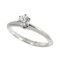 TIFFANY&CO. Solitaire Diamond 0.29ct I/VVS2/3EX 7.5 Ring Pt Platinum 7