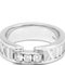TIFFANY Atlas White Gold [18K] Fashion Diamond Band Ring Silver 5