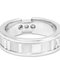 TIFFANY Atlas White Gold [18K] Fashion Diamond Band Ring Silver 7