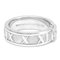 TIFFANY Atlas White Gold [18K] Fashion Diamond Band Ring Silver 4