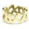 TIFFANY LOVE & KISS Ring Yellow Gold [18K] Fashion No Stone Band Ring Gold 6
