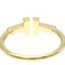 TIFFANY T Wire Ring Gelbgold [18K] Fashion No Stone Band Ring Gold 9