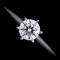 Solitaire Diamant & Platin Ring von Tiffany & Co. 6