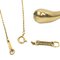 TIFFANY & Co. Elsa Peretti Teardrop Pendant Necklace K18 750 YG Yellow Gold 3