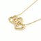TIFFANY&Co. Triple Open Heart Pendant Necklace K18YG Yellow Gold 3