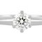 TIFFANY&Co Diamond 0.30ct Solitaire Ring Pt950 #10.5 3