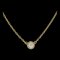 TIFFANY Visor Yard Approx. 0.12ct Necklace 18K Yellow Gold Women's &Co. 1