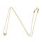 TIFFANY Visor Yard Approx. 0.12ct Necklace 18K Yellow Gold Women's &Co. 7