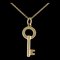 TIFFANY Modern Key Necklace 18K Women's &Co. 1