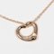 TIFFANY&Co. Open Heart 11mm Necklace K18 PG Pink Gold 3P Diamond Approx. 2.91g I112223148 4