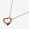 TIFFANY&Co. Open Heart 11mm Necklace K18 PG Pink Gold 3P Diamond Approx. 2.91g I112223148 3